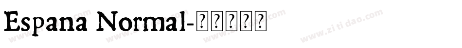 Espana Normal字体转换